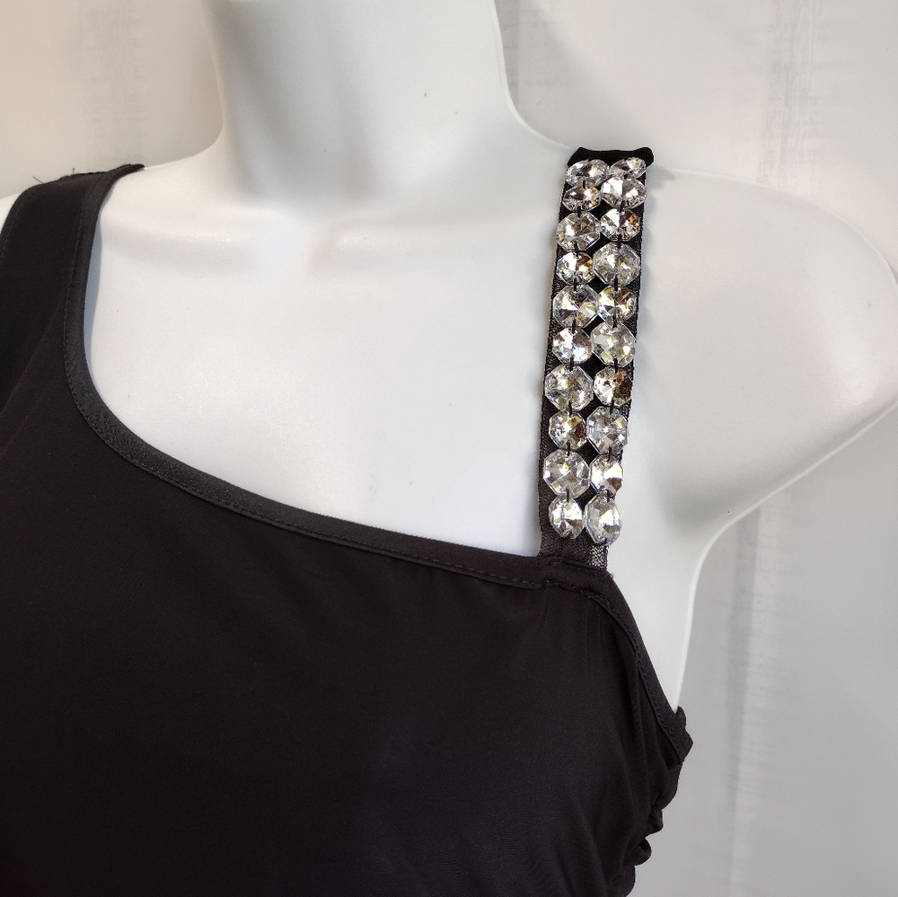 NEW Carpe Diem One Shoulder Ruched Party Mini Dress Size M - Picture 3 of 13